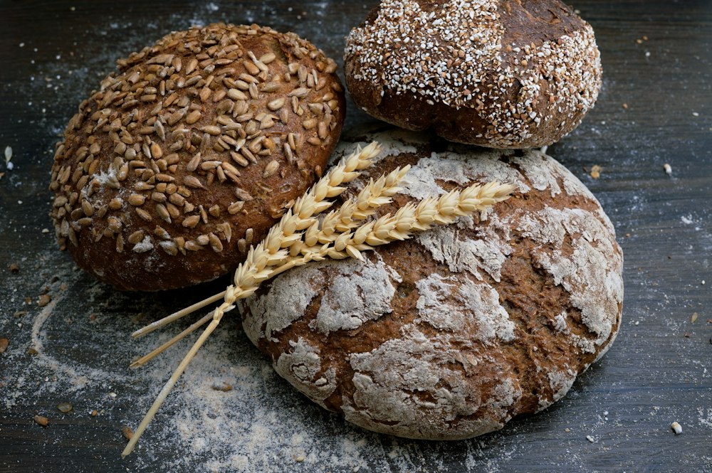 Fresh homemade bread loaves